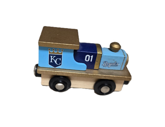 Kansas City Royals Wooden Train Engine
