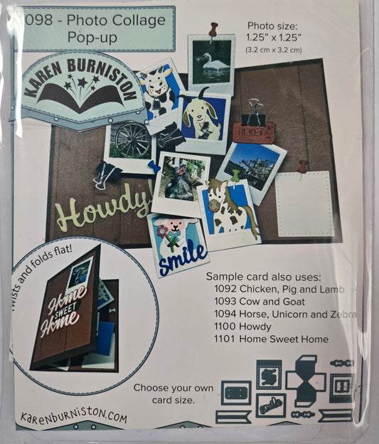 Karen Burniston Photo Collage Pop UP Dies Set