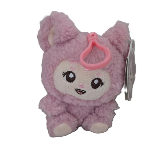 Light Pink LaBabies Sherpa Plush Bear Clip