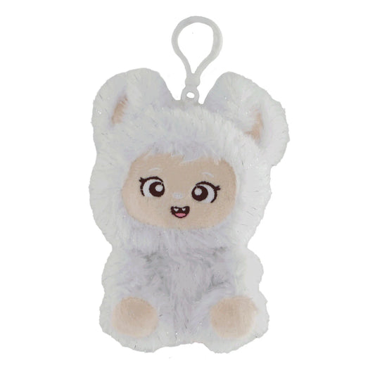 LaBabies White Sparkle ClipOn Plush