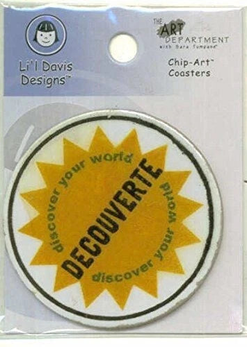 Lil Davis Designs Discover Chipboard Coaster