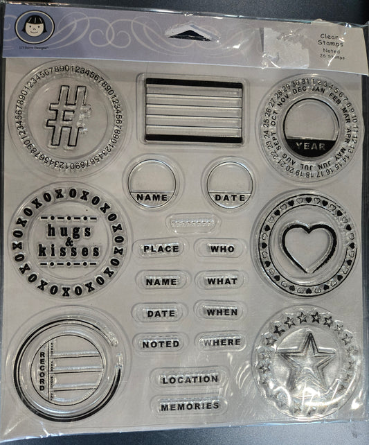Lil Davis Designs Noted Stamp Set