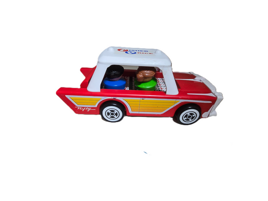 Vintage Little People Nifty Station Wagon Car with 3 People