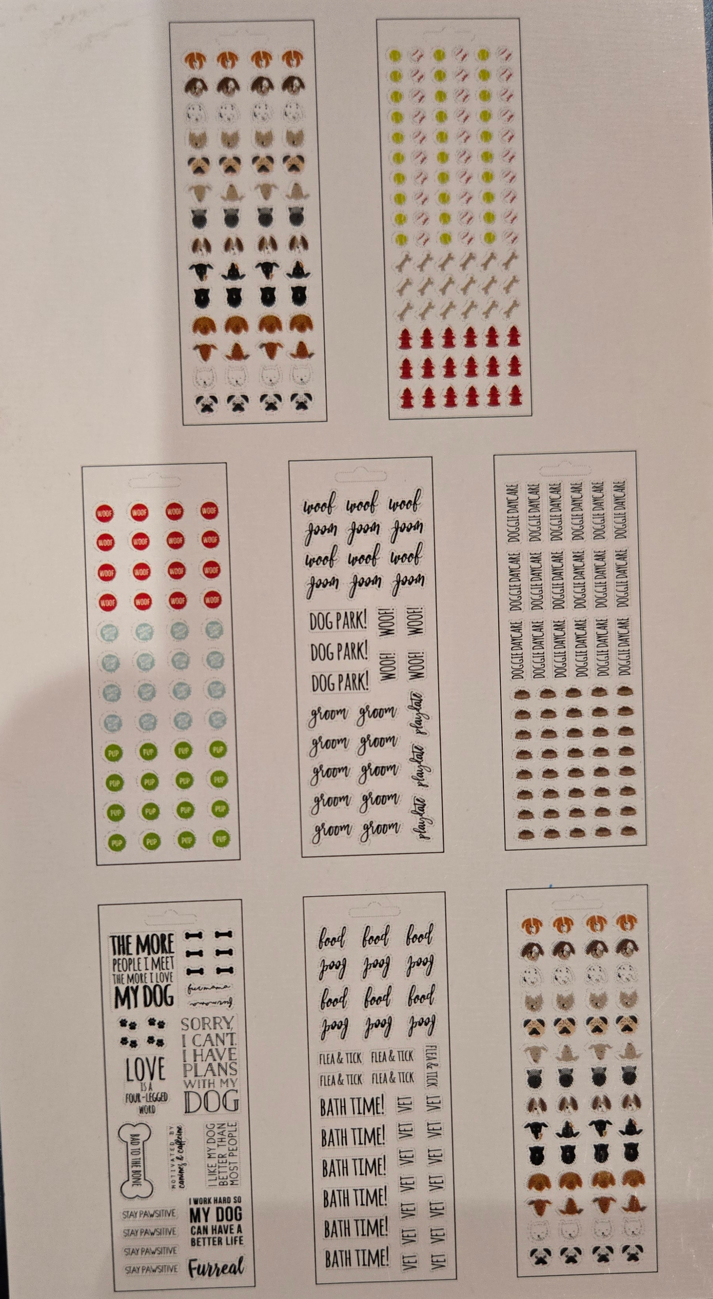 Dog Stickers Bad to The Bone - 407 Pieces Sticker Book