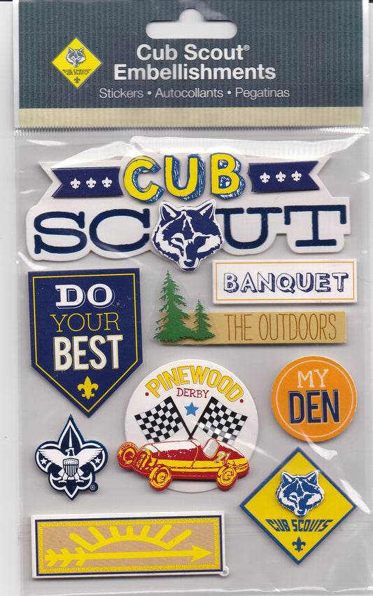 Cub Scouts Stickers 3d Set by MAMBI