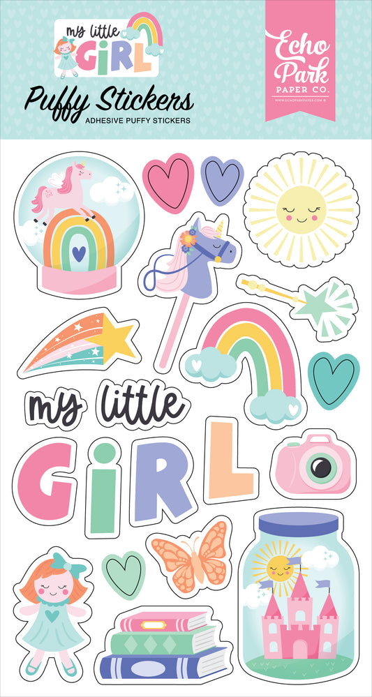 Echo Park My Little Girl Puffy Stickers
