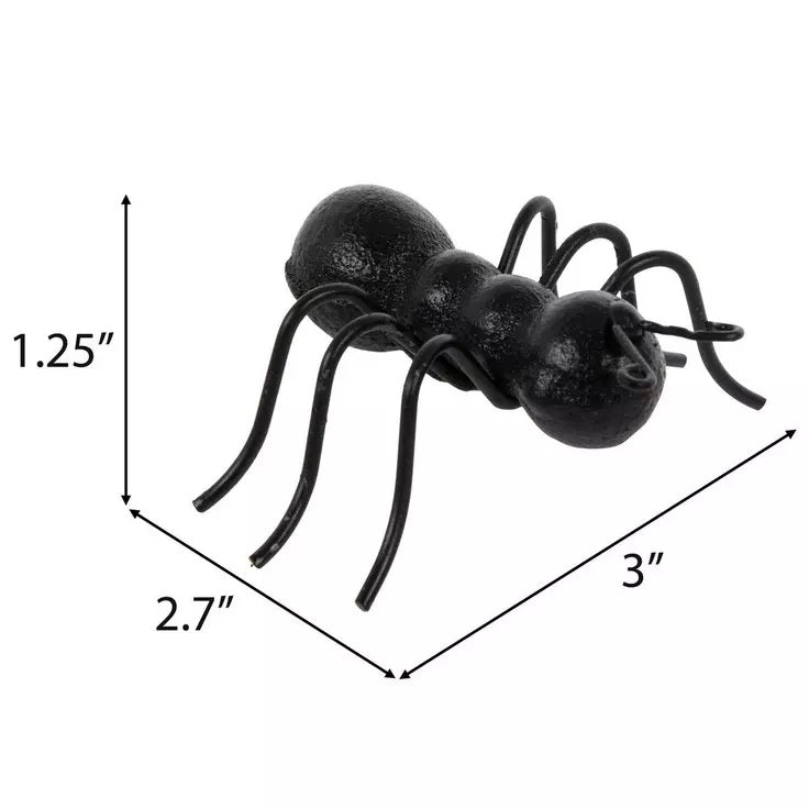 Black Metal Ant Figure