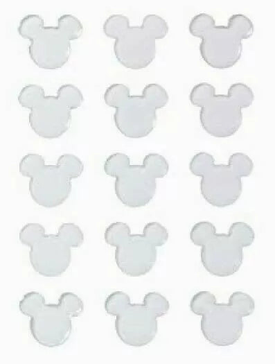 Mickey Mouse Clear Epoxy Mouse Ears Stickers