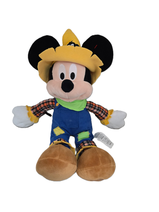 Fall Scarecrow Mickey Mouse Plush