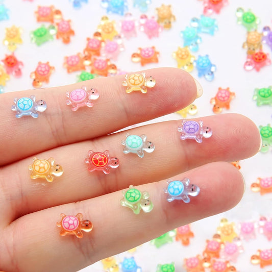 Mini Resin Turtles Luminous Glow in the Dark - 25pc