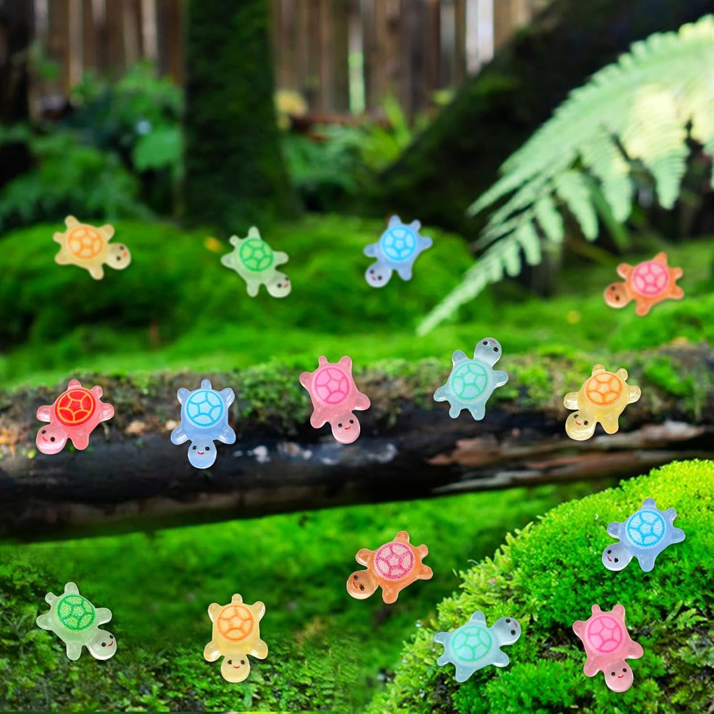 Mini Resin Turtles Luminous Glow in the Dark - 25pc