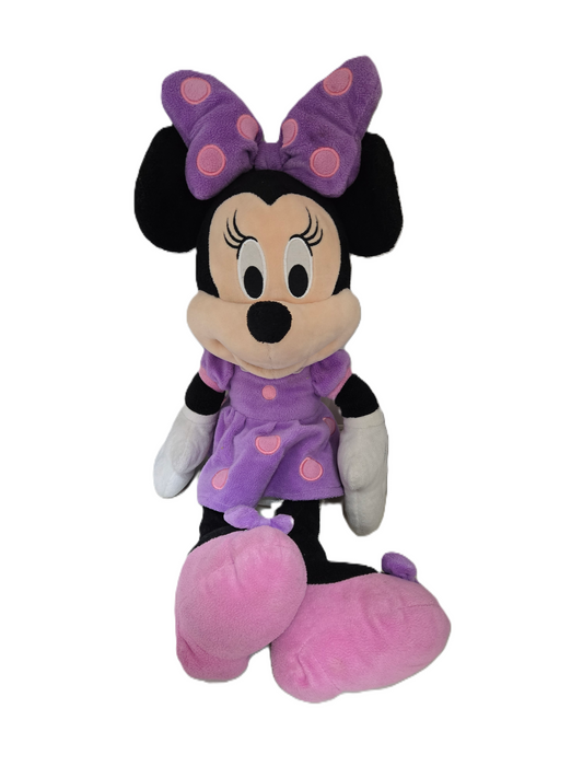 Minnie Mouse Purple Polka Dot Push Doll