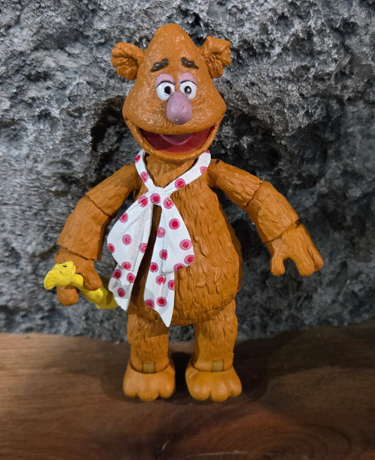 Muppets Fozzie Bear with Rubber Chicken Figure