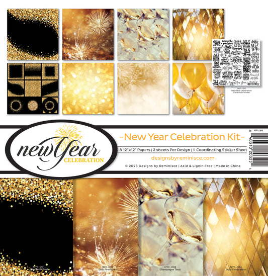 Reminisce New Year Collection Scrapbook Kit