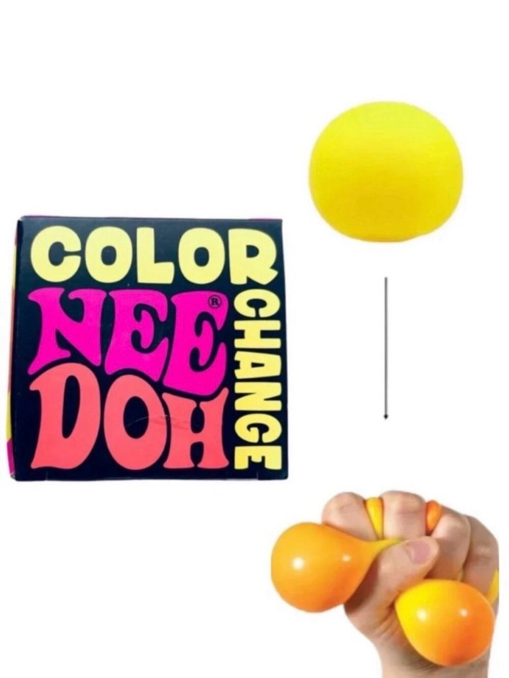 Needoh Color Change Ball Yellow