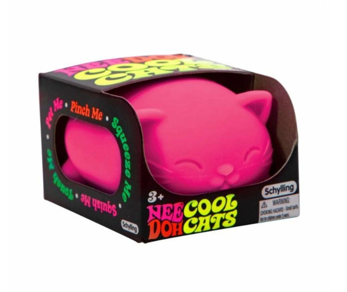 Pink Cool Cat Needoh Squishy Toy