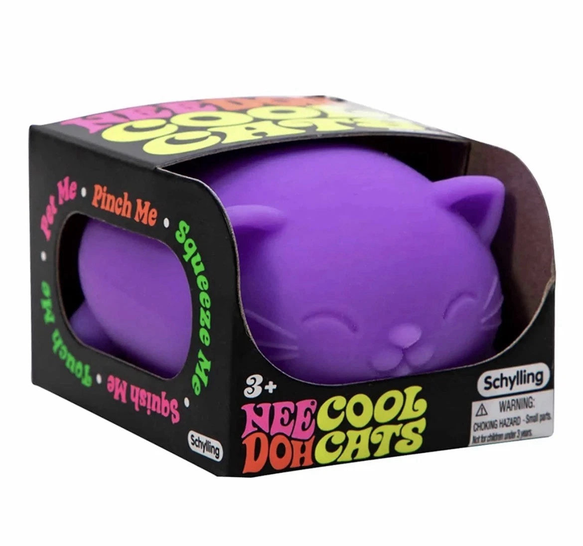 Purple Cool Cats Needoh Squishy Toy