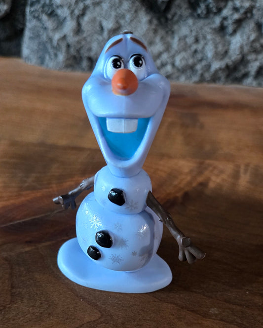 Frozen Olaf Figure with Snowflakes