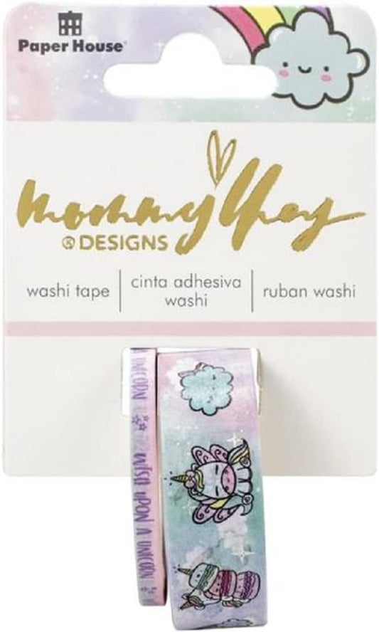 Blossom Unicorn - Mommy Lhey Set of 2 Foil Accent Washi Tape Rolls
