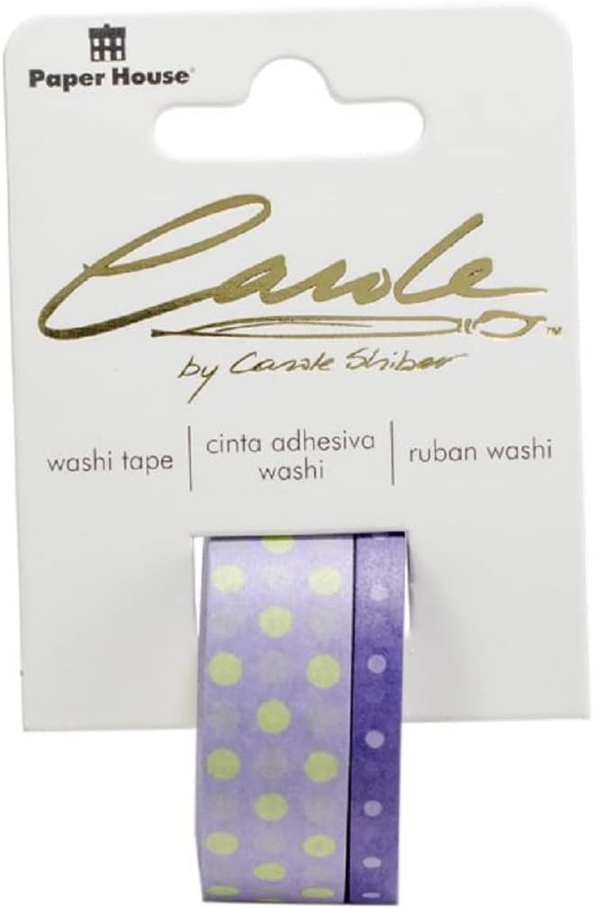 Perky Polka Dots Lavender & Green Washi Tape