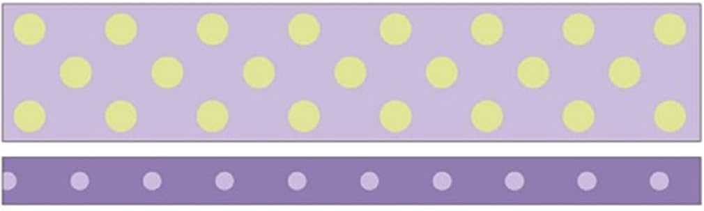 Perky Polka dots Lavender and Green Washi Tape