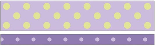 Perky Polka dots Lavender and Green Washi Tape