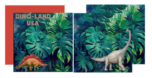 Dino Land USA - 12X12 Scrapbook Paper