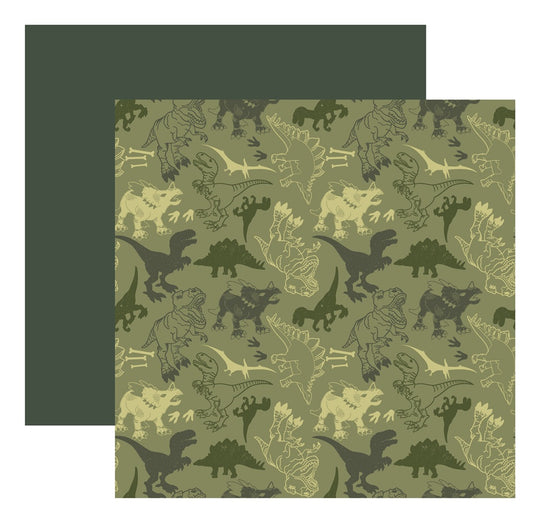 Greens Dino Park Scrapbook Paper