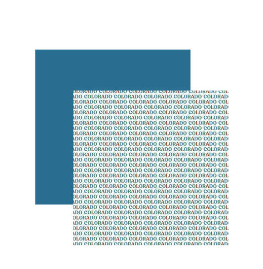 Colorado Words Scrapbook Paper