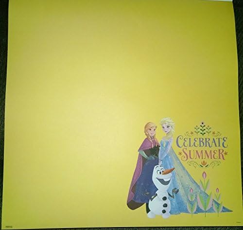 Frozen Movie Celebrate Summer Scrapbook Paper