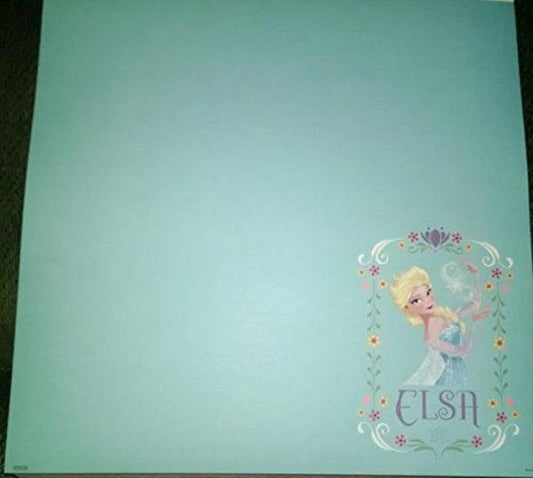 Frozen Elsa 12x12 Scrapbook Paper - 3 Sheets