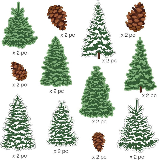 Pine forest Die Cut Stickers