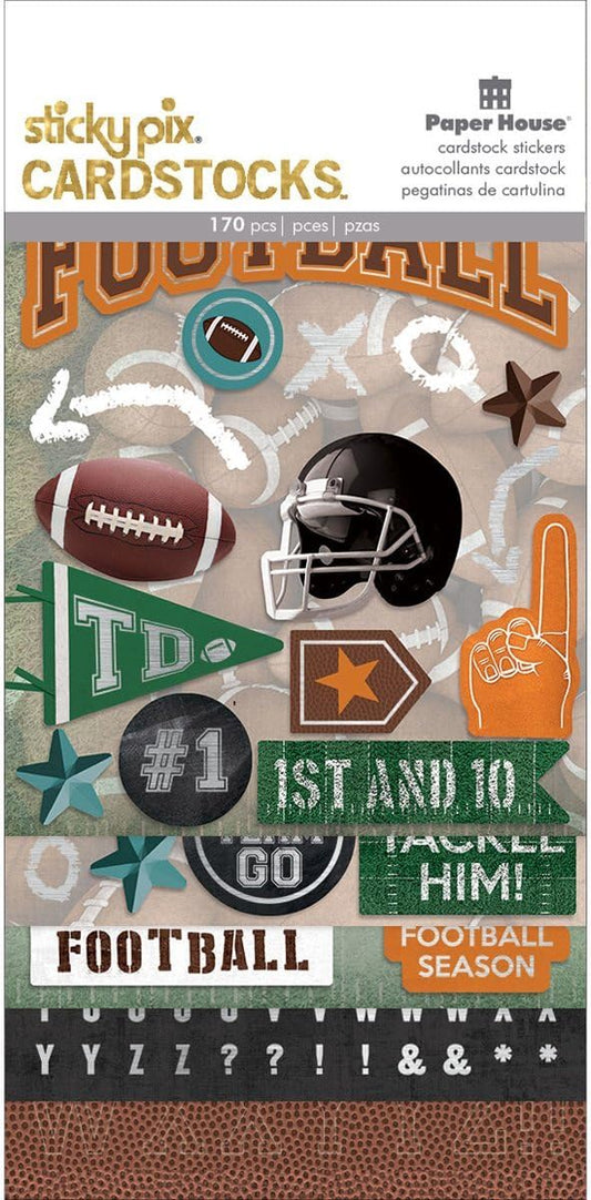 Football Stickers Sticky Pix Cardstock