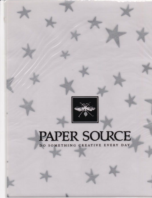 Silver Stars Vellum Paper