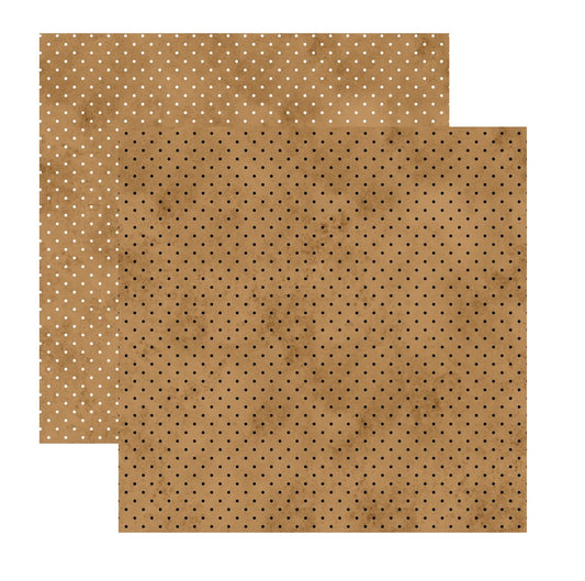 Brown Vintage Dot Polka Dot Scrapbook Paper