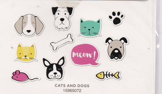 Park Lane Cats and Dogs Washi Flakes