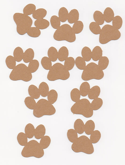 Paw Print Die Cuts