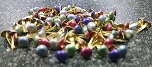 Pearl Mini Round Brads Paper Fasteners