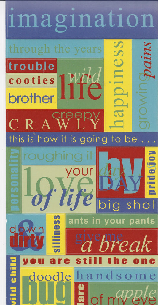 Pebbles, Inc. All Boy Word Stickers