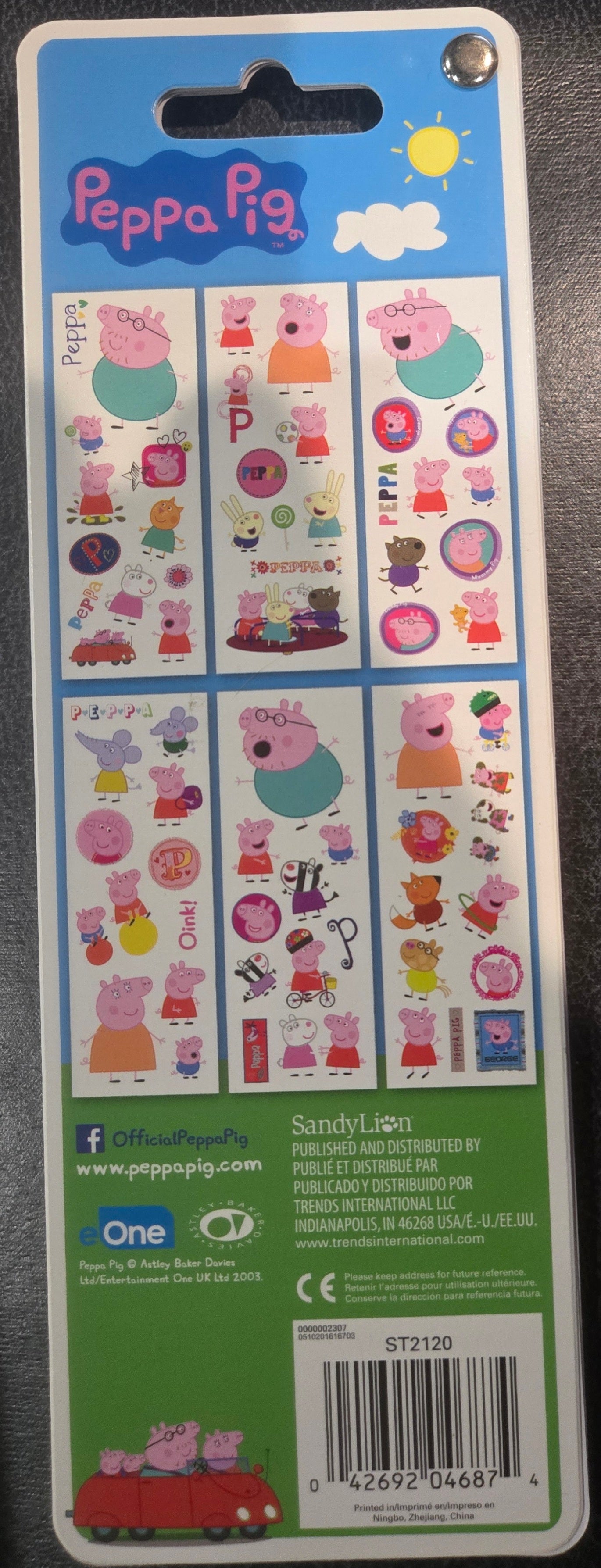Peppa Pig Sticker Flip Pack 6 Sheets