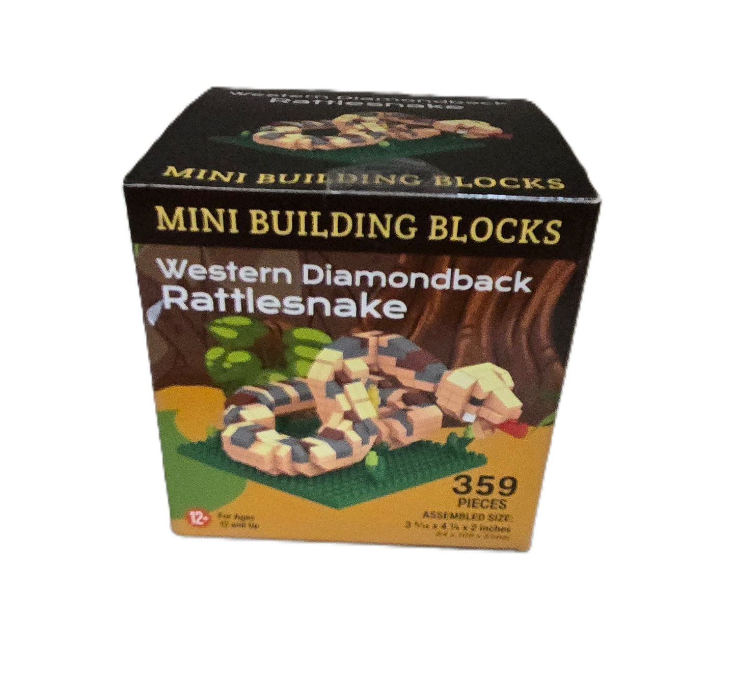 Western Diamondback Rattlesnake Mini Building Blocks