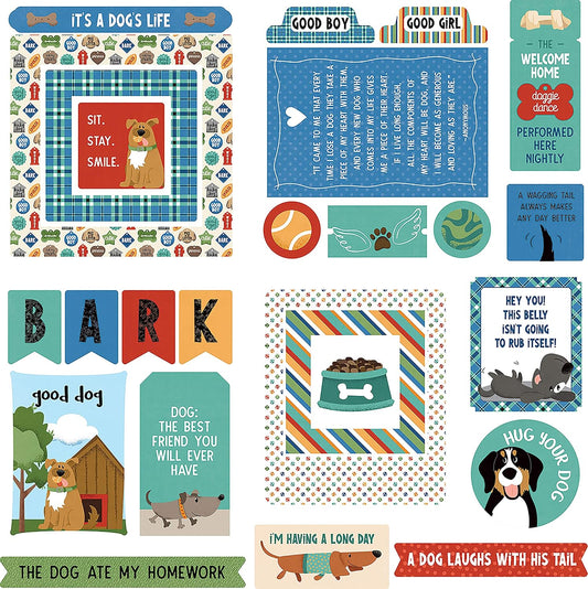 Fetch Dog Ephemera Die Cut Set