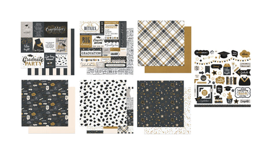 Photo Play the Graduate Scrapbook Papers and Stickers Set