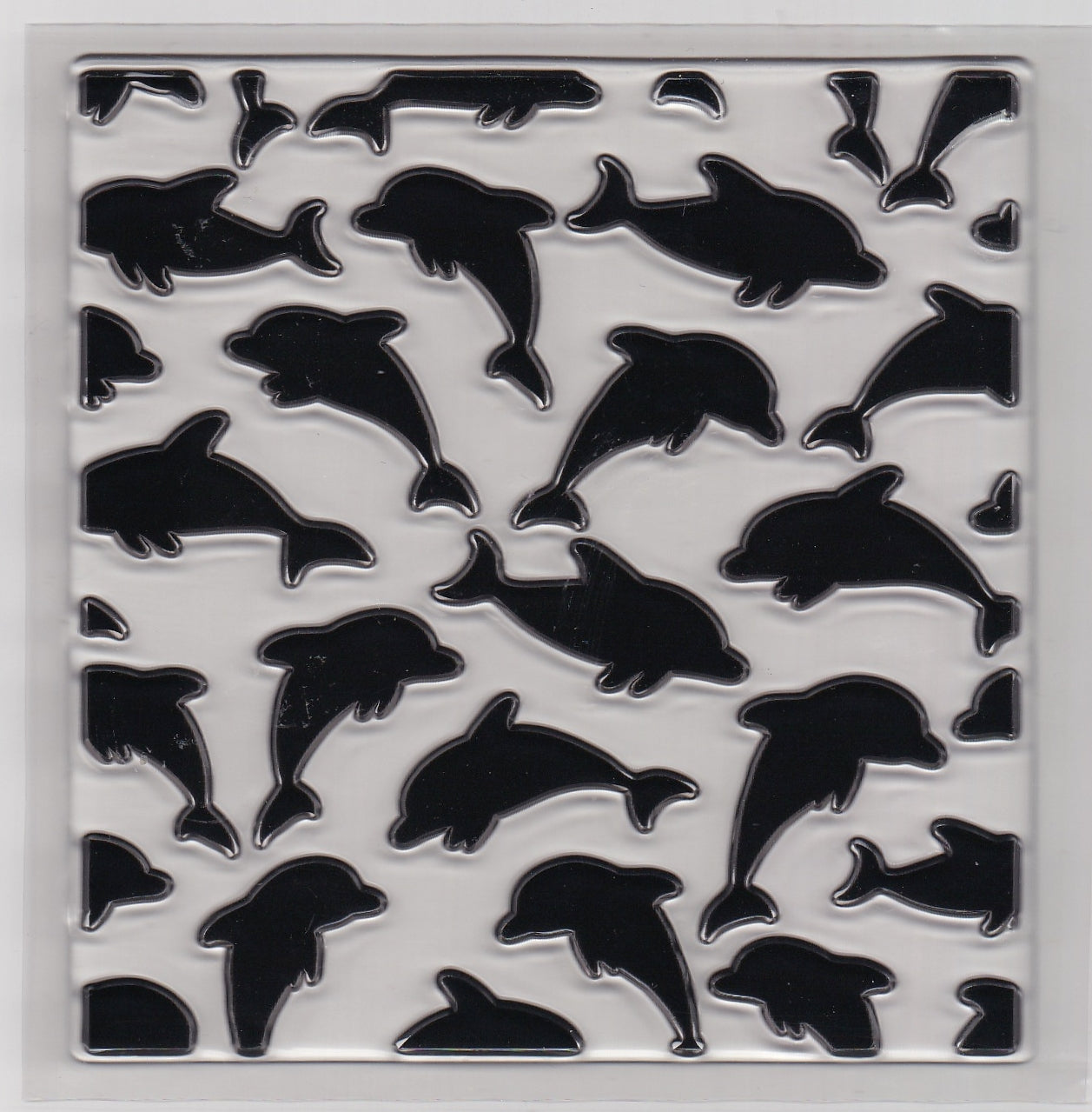 Dolphin Background Stamp