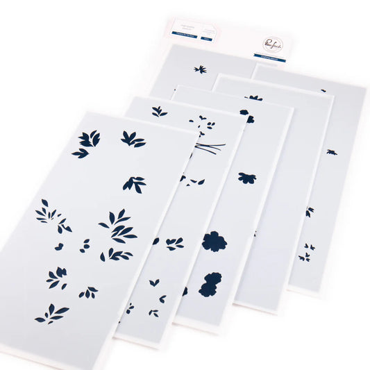 Pinkfresh Flowers for the Soul Layered Stencils