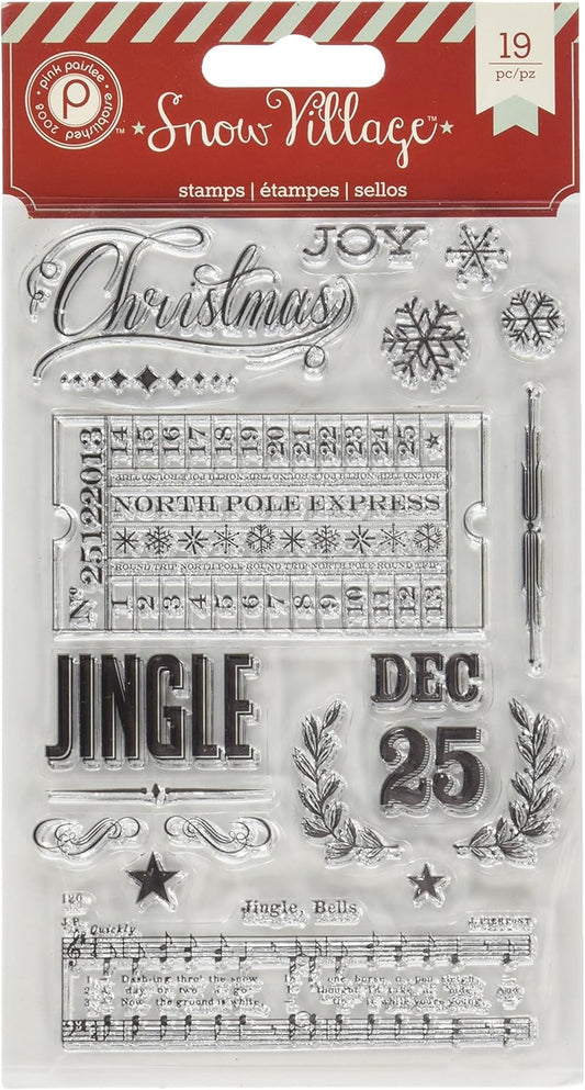 Snow Village Christmas Stamp Set by Pink Paislee