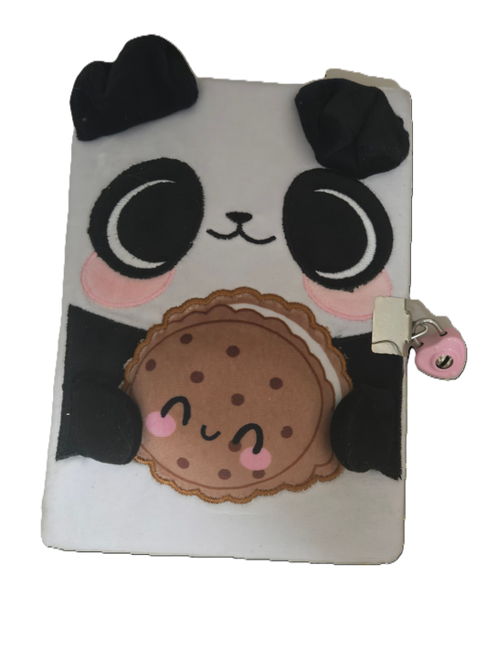 Plush Panda Bear Journal Book
