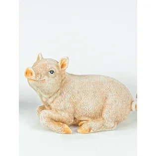 Prairie Piggy Tabletop Laying Down Figurine