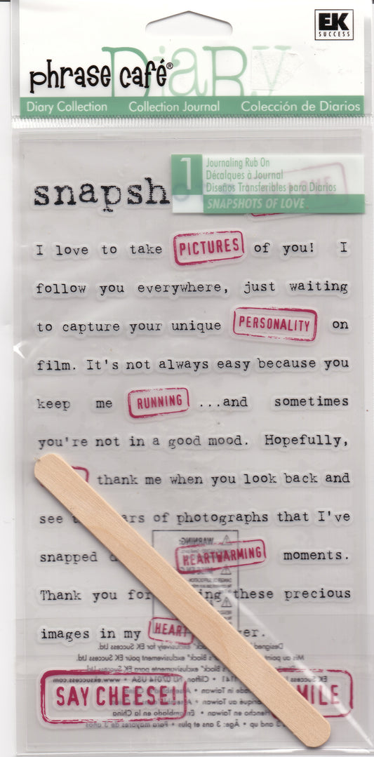 Phrase Cafe Snapshots of Love