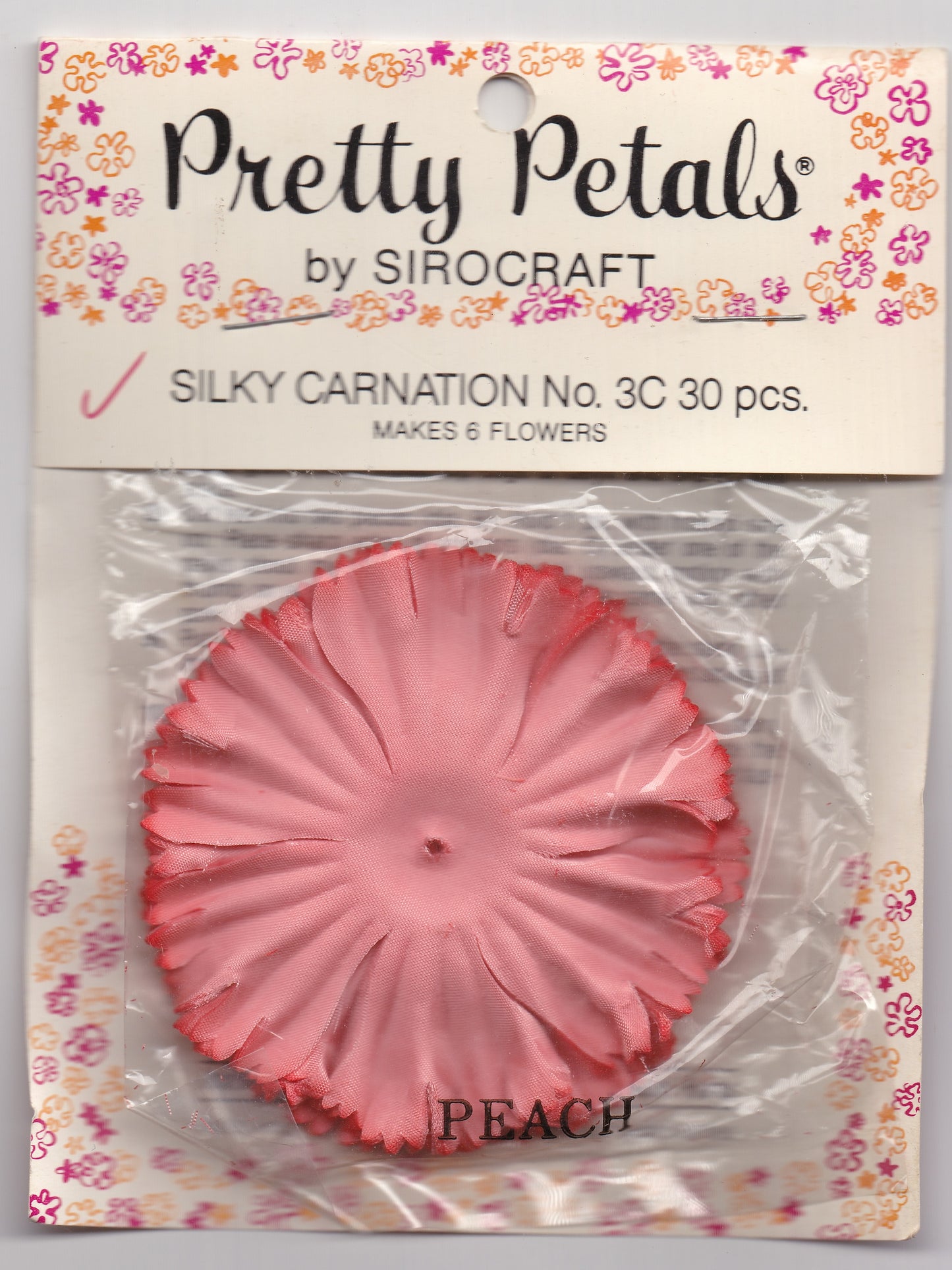 Pretty Petals Silky Carnations Peach